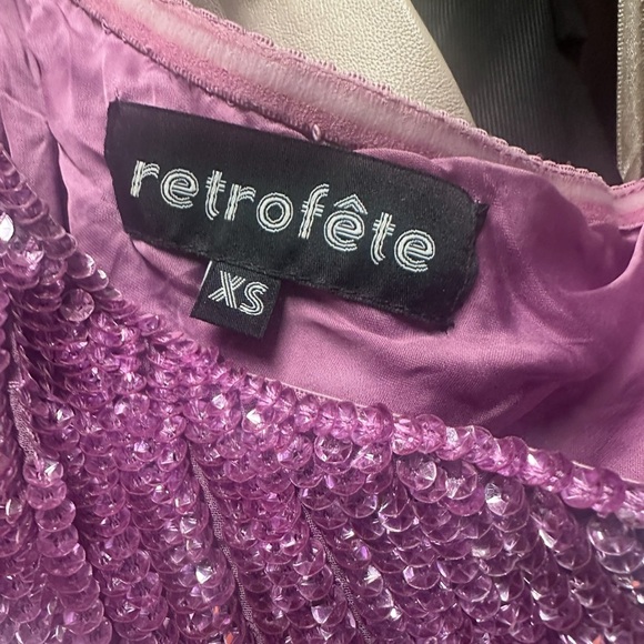 Gorgeous one shoulder sequin Retrofete lavender Ella Retrofete Dress, XS - Picture 7 of 8